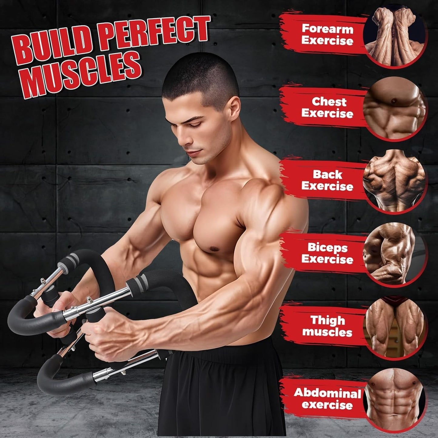 Twister Arm Trainer, 44-110 Lbs Adjustable Chest Workout Equipment, Chest Fitnes