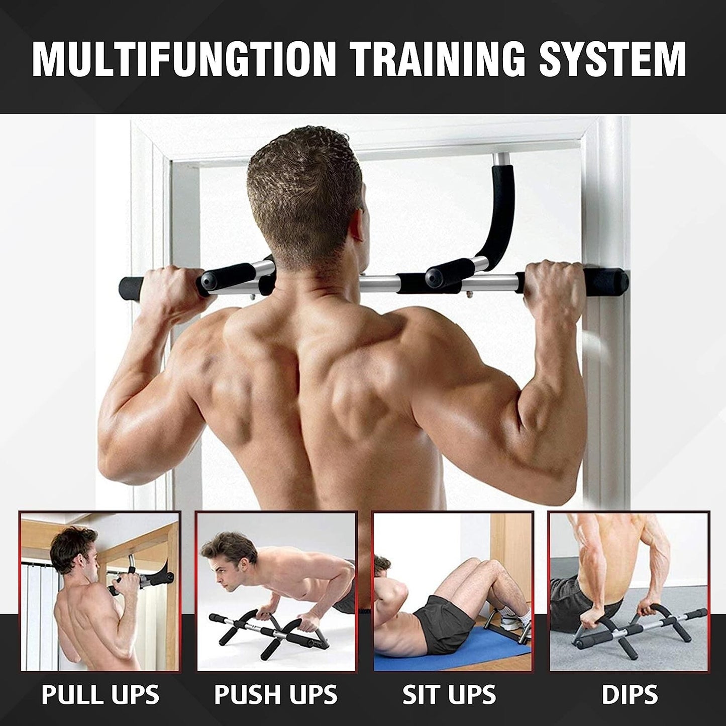 Barra De Ejercicios Para Puerta Ejercicio En Casa Muscular Dominadas Uso Facil