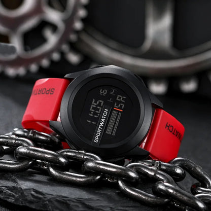 Men'S Sports Watches Luxury Digital Wristwatch Stopwatch Luminous Date Week Multifunction Fitness Electronic Watch Clock