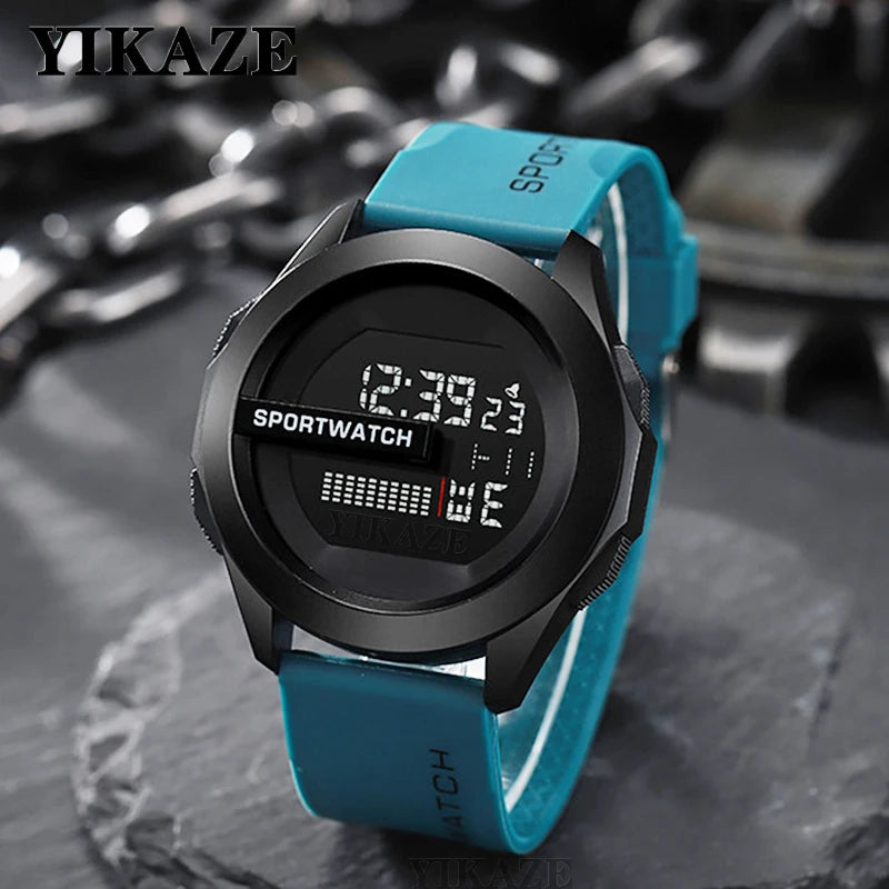 Men'S Sports Watches Luxury Digital Wristwatch Stopwatch Luminous Date Week Multifunction Fitness Electronic Watch Clock