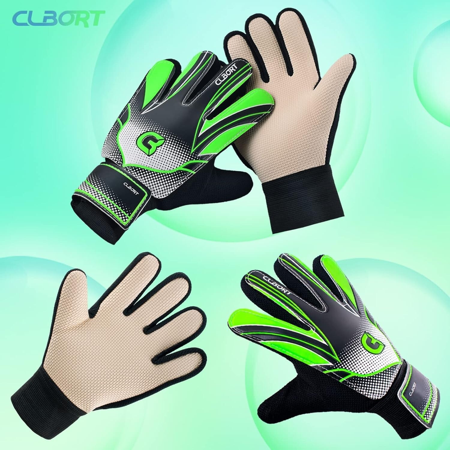 Par De Guantes De Portero Fútbol Con Palmas Antideslizante