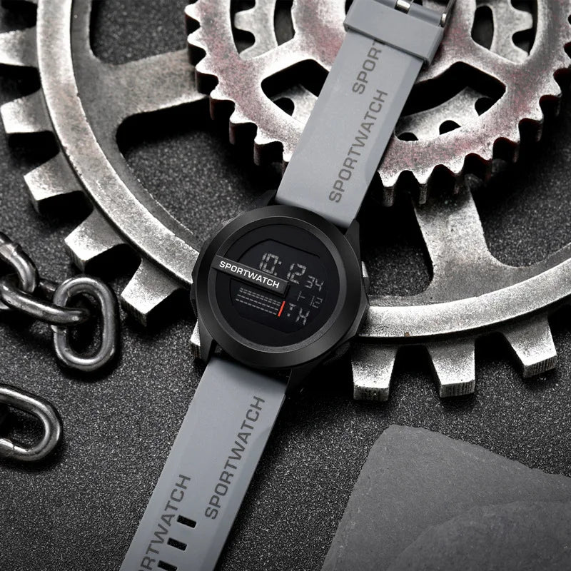 Men'S Sports Watches Luxury Digital Wristwatch Stopwatch Luminous Date Week Multifunction Fitness Electronic Watch Clock