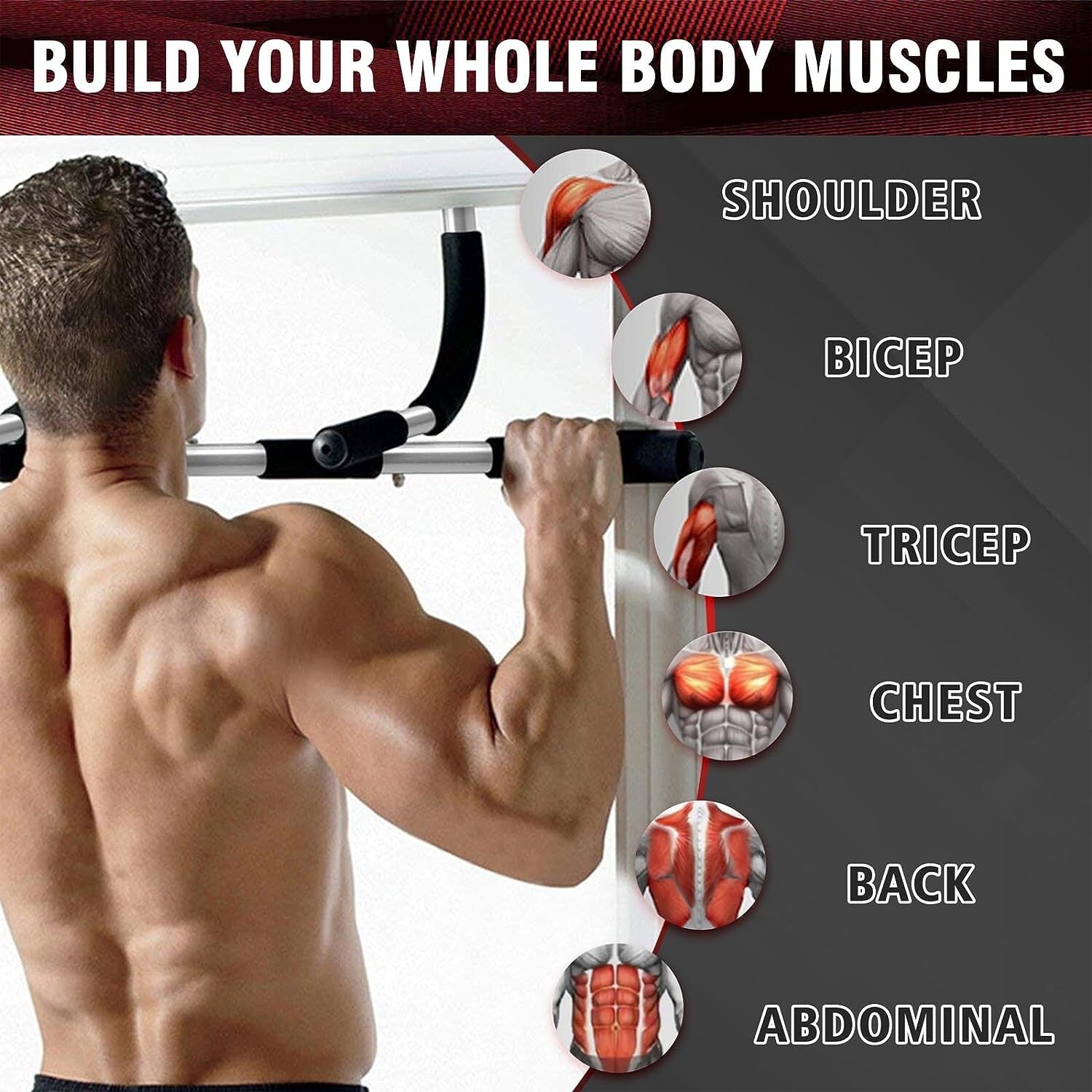 Barra De Ejercicios Para Puerta Ejercicio En Casa Muscular Dominadas Uso Facil