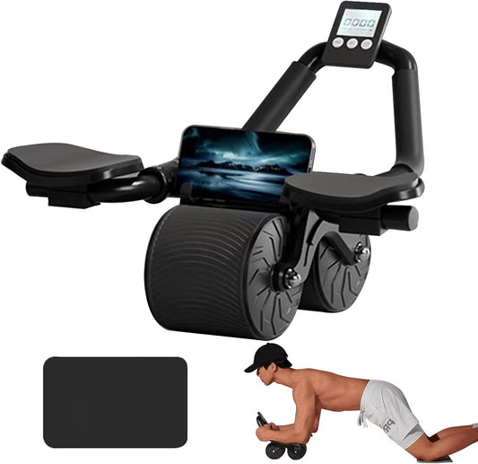 Elbow Support Automatic Rebound Abdominal Wheel Ab Roller for Abdominal Exercise Machine Dolly Core Strengthening Trainer Fitnes