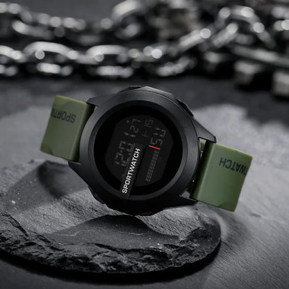 Men'S Sports Watches Luxury Digital Wristwatch Stopwatch Luminous Date Week Multifunction Fitness Electronic Watch Clock