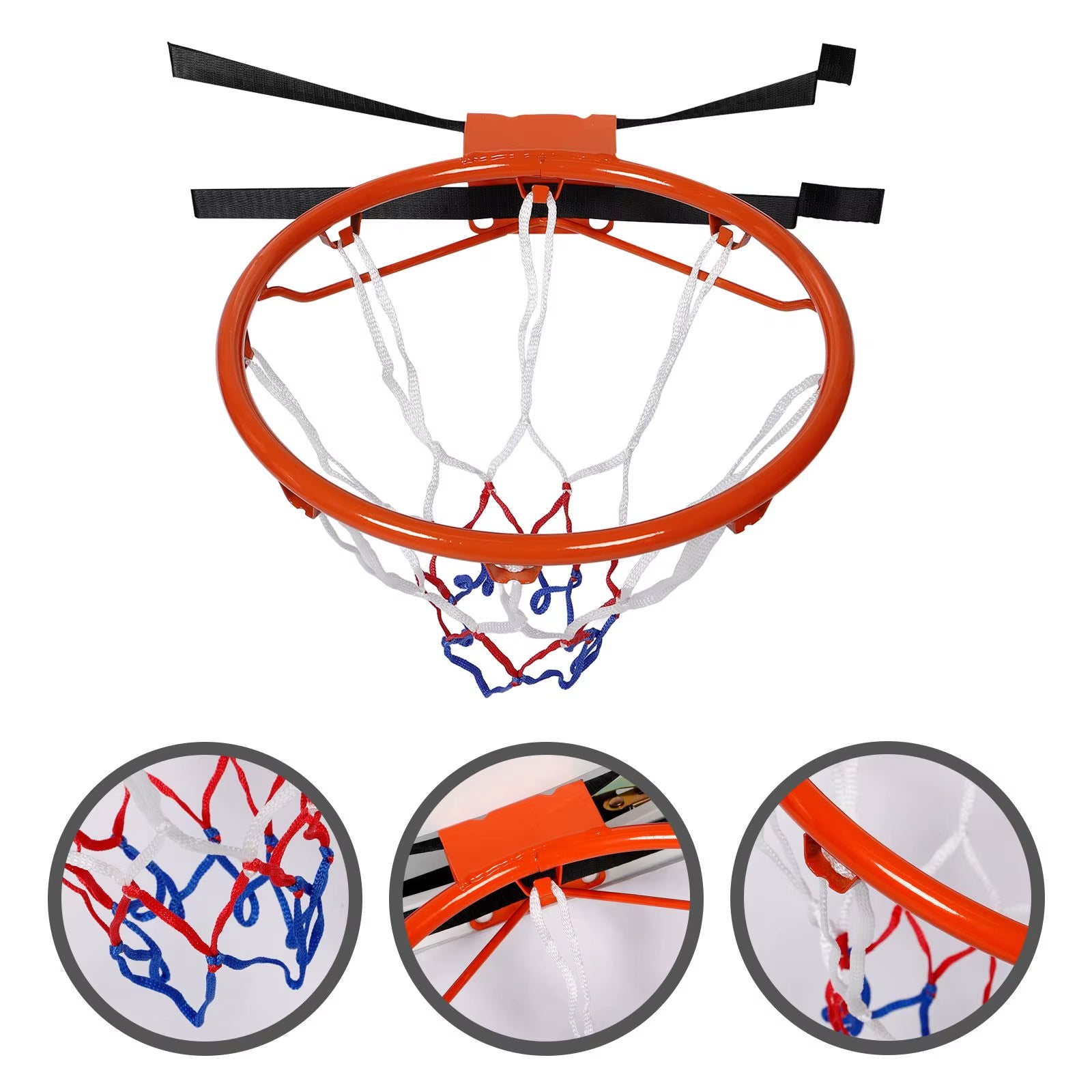 No Punching Training Basketball Stand Toddler Wall Mounted Mini Hoop Iron Pool Rim Replacement