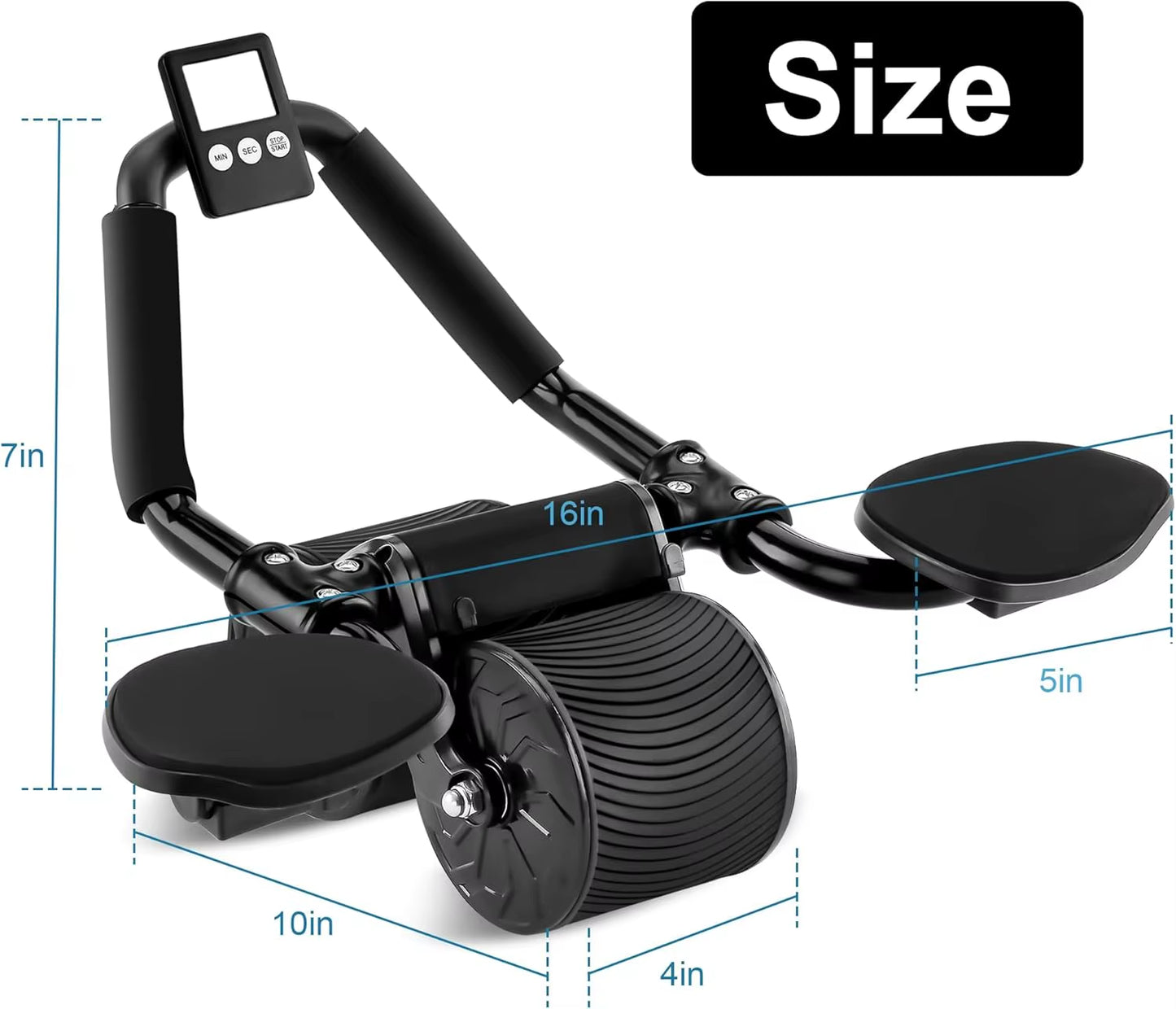 Elbow Support Automatic Rebound Abdominal Wheel Ab Roller for Abdominal Exercise Machine Dolly Core Strengthening Trainer Fitnes