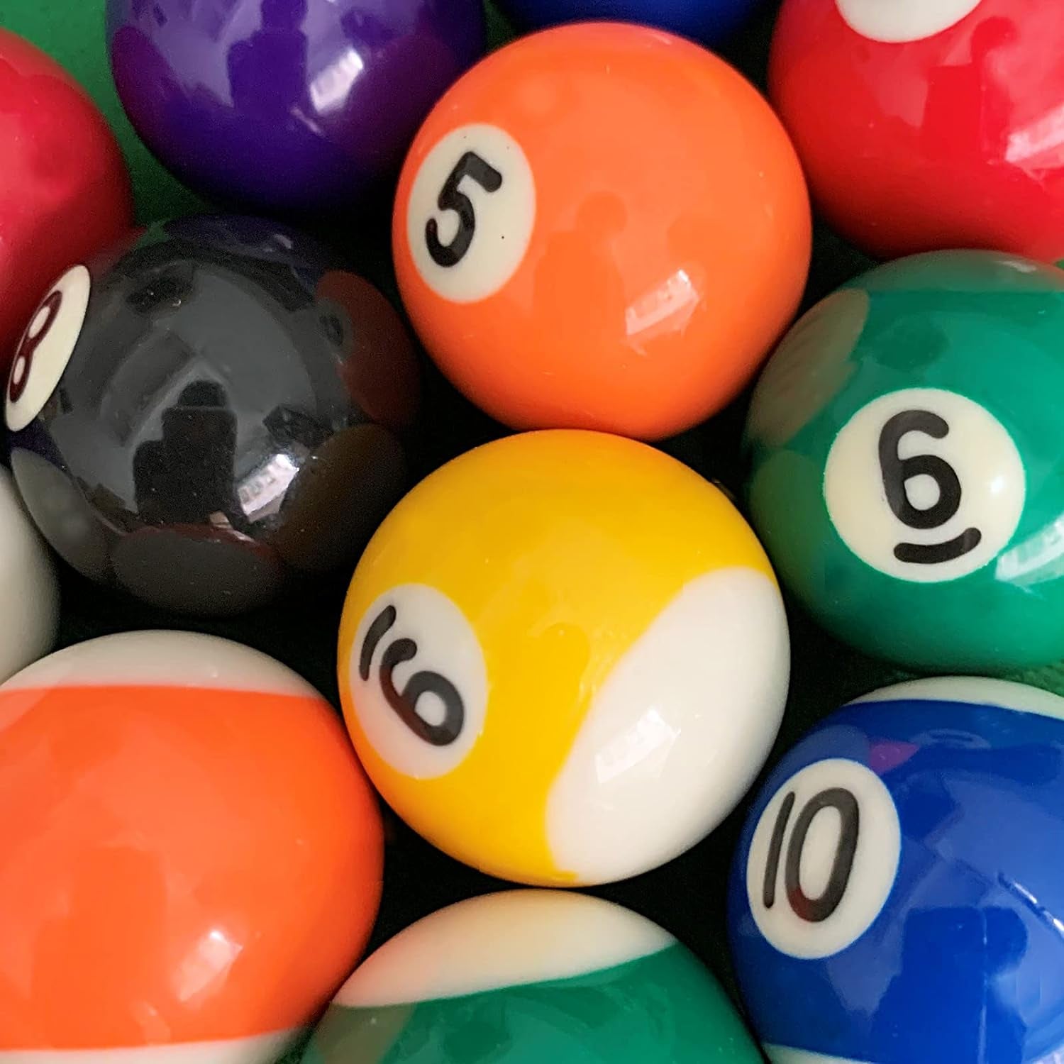 Juego De Bolas De Billar Mejorado Tamaño Tamano Mini De 1,5 Pulgadas Para Mesa